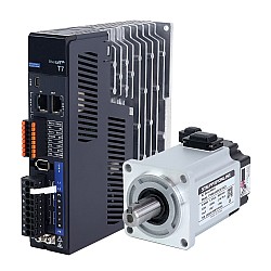 T7 시리즈 EtherCAT 400W AC 서보 모터 키트 3000rpm 1.27Nm 23비트 인코더 IP67
