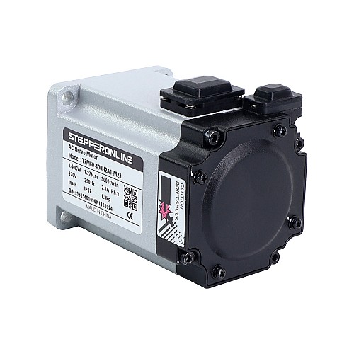 T7 시리즈 EtherCAT 400W AC 서보 모터 키트 3000rpm 1.27Nm 23비트 인코더 IP67 - T7-EC400H2A1-M23 | StepperOnline