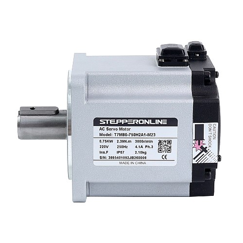 T7 시리즈 EtherCAT 750W AC 서보 모터 키트 3000rpm 2.39Nm 23비트 인코더 IP67 - T7-EC750H2A1-M23 | StepperOnline