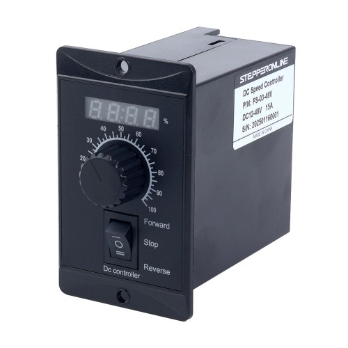 가변 속도 모터용 250W 12-48VDC 15A 모터 속도 컨트롤러 - FS-03-48V | StepperOnline 가변 속도 모터용 250W 12-48VDC 15A 모터 속도 컨트롤러 - FS-03-48V | StepperOnline