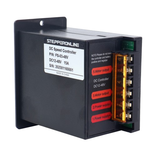 가변 속도 모터용 250W 12-48VDC 15A 모터 속도 컨트롤러 - FS-03-48V | StepperOnline 가변 속도 모터용 250W 12-48VDC 15A 모터 속도 컨트롤러 - FS-03-48V | StepperOnline