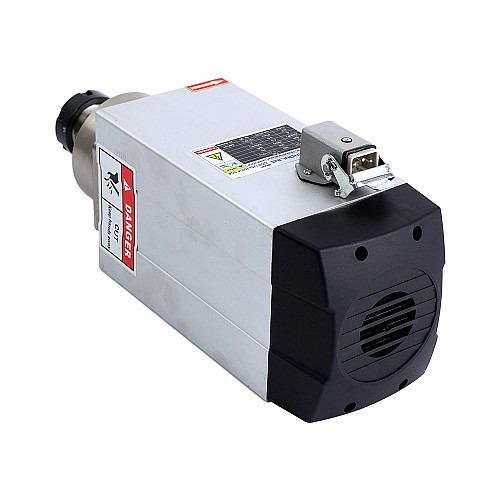 스퀘어 스핀들 모터 공냉식 380V 4.5KW 18000RPM 300Hz ER32 콜렛 CNC VFD 모터 380V AC 스핀들 4 베어링