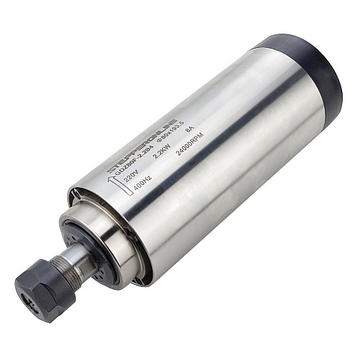 220V 2.2KW Φ80x193.5mm 공냉식 스핀들 모터 및 3HP 2.2KW 12.5A 가변 주파수 드라이브 키트