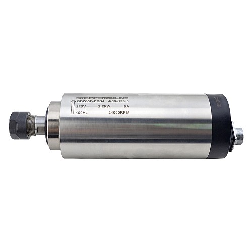 220V 2.2KW Φ80x193.5mm 공냉식 스핀들 모터 및 3HP 2.2KW 12.5A 가변 주파수 드라이브 키트