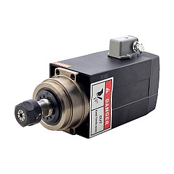 스퀘어 스핀들 모터 공냉식 110V 1.5KW 24000RPM 400Hz ER20 콜렛 CNC VFD 모터 110V AC 스핀들 4 베어링