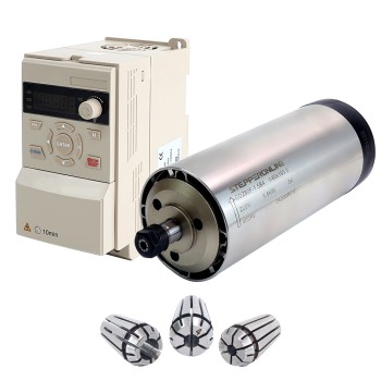 220V 1.5KW Φ80x193.5mm 공냉식 스핀들 모터 및 2HP 1.5KW 7.0A 가변 주파수 드라이브 키트