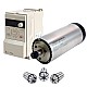 220V 1.5KW Φ80x193.5mm 공냉식 스핀들 모터 및 2HP 1.5KW 7.0A 가변 주파수 드라이브 키트 220V 1.5KW Φ80x193.5mm 공냉식 스핀들 모터 및 2HP 1.5KW 7.0A 가변 주파수 드라이브 키트