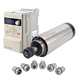 220V 2.2KW Φ80x193.5mm 공냉식 스핀들 모터 및 3HP 2.2KW 12.5A 가변 주파수 드라이브 키트