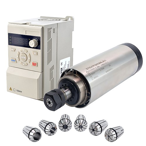 220V 2.2KW Φ80x193.5mm 공냉식 스핀들 모터 및 3HP 2.2KW 12.5A 가변 주파수 드라이브 키트