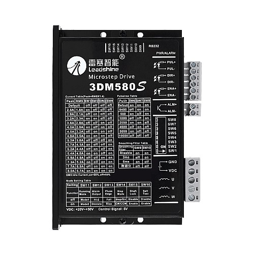 Nema 17, 23, 24, 34 스테퍼 모터용 Leadshine 3상 디지털 스테퍼 드라이버 0.5-8.0A 20-50VDC
