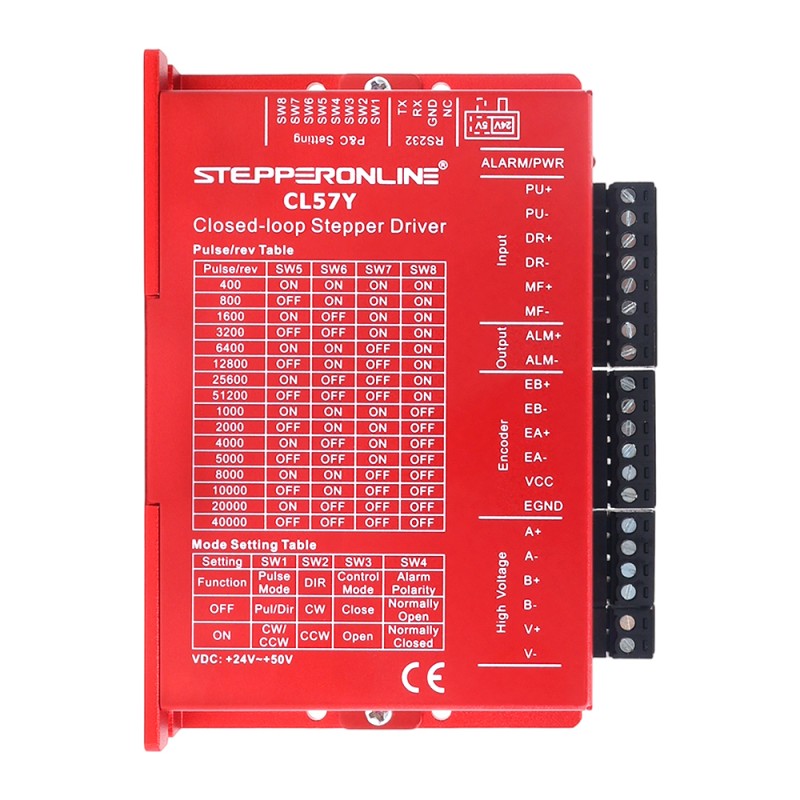 YS 시리즈 3축 클로즈드 루프 스테퍼 모터 CNC 키트 V2.0 3.00Nm(424.83oz.in) Nema 23 모터 2.0m 케이블 & 전원 공급 장치 포함 - 3-CLYS30-V20 | StepperOnline