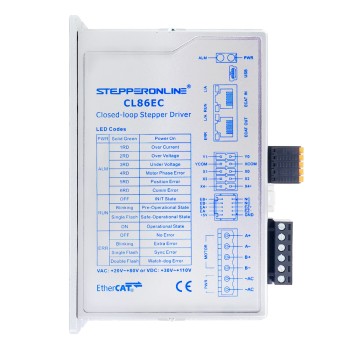 Y 시리즈 EtherCAT 클로즈드 루프 스테퍼 모터 드라이버 0-8.5A 20-80VAC/30-110VDC Nema 34 스테퍼 모터용