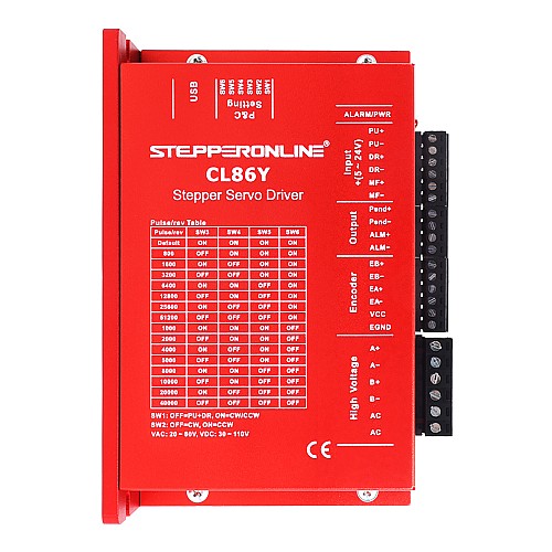 Nema 34 스테퍼 모터용 Y 시리즈 폐루프 스테퍼 드라이버 0-8.5A 20-80VAC/30-110VDC