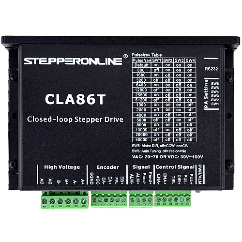 Nema 34 스테퍼 모터용 폐쇄 루프 스테퍼 드라이버 0-8.2A 30-100VDC/20-70VAC Nema 34 스테퍼 모터용 폐쇄 루프 스테퍼 드라이버 0-8.2A 30-100VDC/20-70VAC