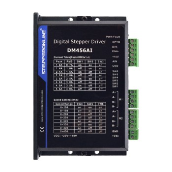 스테퍼 모터 컨트롤러 2 채널 1.0-5.6A 20-40VDC 속도 조절 가능