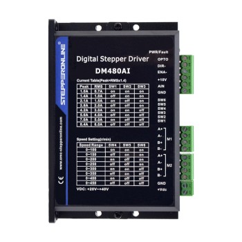 스테퍼 모터 컨트롤러 2 채널 1.0-8.4A 20-40VDC 속도 조절 가능