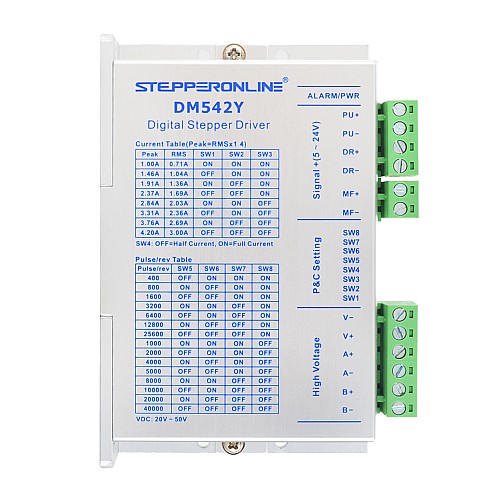 1 축 스테퍼 CNC 키트 1.85Nm(262.03oz.in) Nema 23 스테퍼 모터 8mm 이중 샤프트