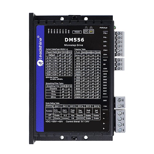Nema 17, 23, 24 스테퍼 모터용 Leadshine 디지털 스테퍼 드라이버 0.5-5.6A 20-50VDC
