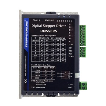 Nema 17, 23, 24 스테퍼 모터용 Modbus RS485 스테퍼 드라이버 0.1-5.6A 24-48VDC