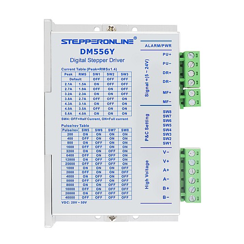 Nema 23, 24, 34 스테퍼 모터용 Y 시리즈 디지털 스테퍼 드라이버 1.7-5.6A DC20V-50V Nema 23, 24, 34 스테퍼 모터용 Y 시리즈 디지털 스테퍼 드라이버 1.7-5.6A DC20V-50V