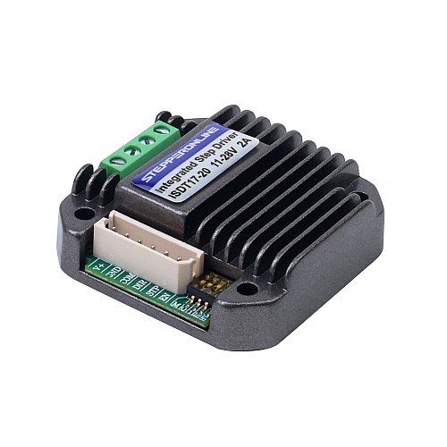 NEMA 17 스테퍼 모터용 통합 스테퍼 모터 드라이버 0.6-2.0A 11-28VDC 초저소음 버전 - ISDT17-20 | StepperOnline UK