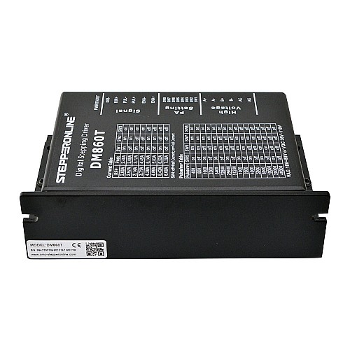 Nema 34 모터용 디지털 스테퍼 드라이버 2.4-7.2A 18-80VAC 또는 24-110VDC - DM860T | StepperOnline