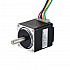 이중 샤프트 Nema 11 단극 1.8deg 4.3Ncm(6.1oz.in) 0.95A 28x28x31.5mm 6 전선