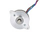 원형 Nema 14 양극 0.9deg 5Ncm(7.08oz.in) 0.5A  Φ36x12.5mm 4 전선 - 14HR05-0504S | StepperOnline