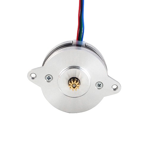 원형 Nema 14 양극 0.9deg 9Ncm(12.75oz.in) 1.0A Φ36x17.5mm 4 전선 보론 스텔스버너용