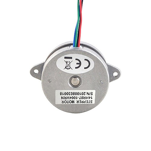 원형 Nema 14 양극 0.9deg 9Ncm(12.75oz.in) 1.0A Φ36x17.5mm 4 전선 보론 스텔스버너용