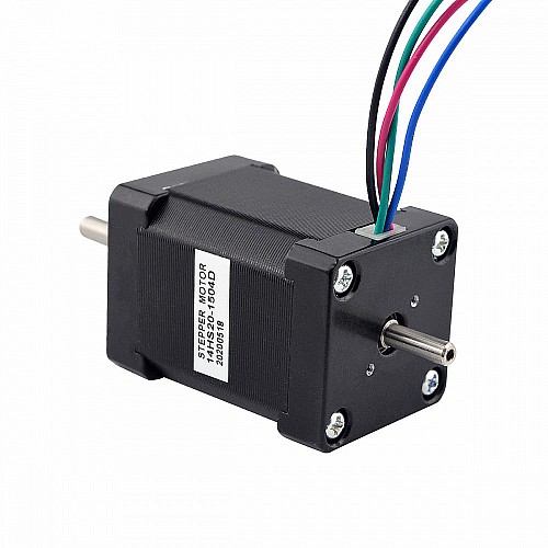 이중 샤프트 Nema 14 바이폴라 1.8deg 40Ncm(56.64oz.in) 1.5A 35.2x35.2x52mm 4 와이어 이중 샤프트 Nema 14 바이폴라 1.8deg 40Ncm(56.64oz.in) 1.5A 35.2x35.2x52mm 4 와이어