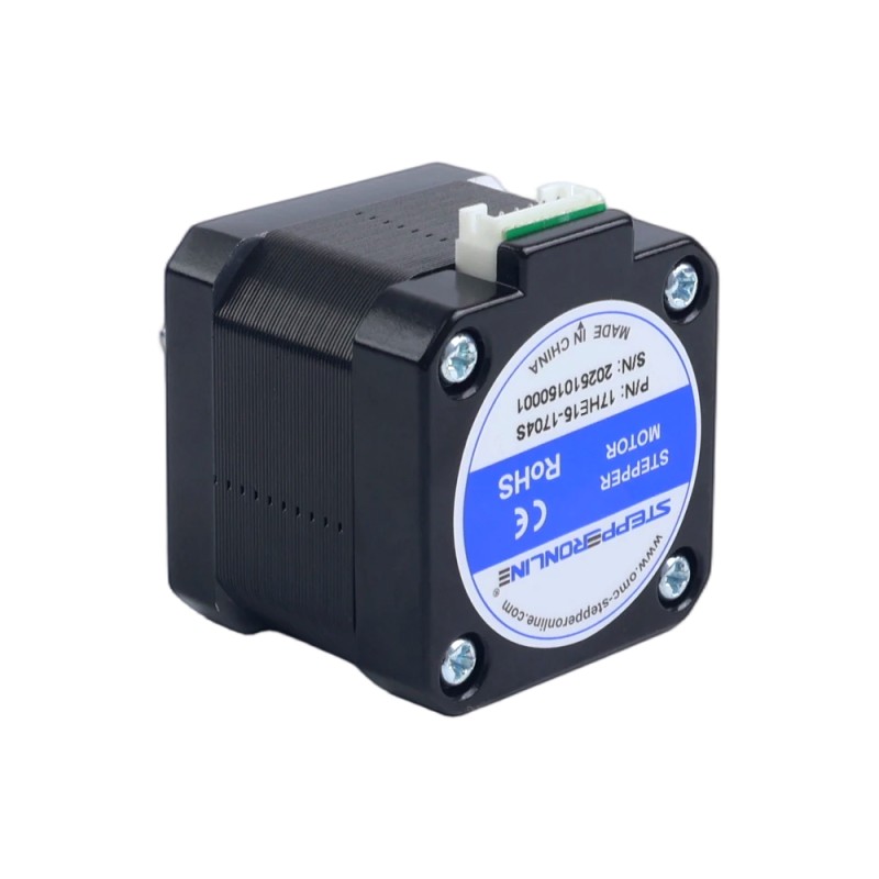 Nema 17 바이폴라 스테핑 모터 42Ncm (59.48oz.in) 1.7A 42x42x37.5mm 4 와이어 1m 케이블 및 커넥터 포함 - 17HE15-1704S | StepperOnline