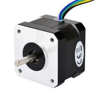 이중 샤프트 Nema 17 단극 0.9deg 16Ncm(22.66oz.in) 0.3A 42x42x34mm 6 전선