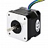 이중 샤프트 Nema 17 단극 0.9deg 16Ncm(22.66oz.in) 0.3A 42x42x34mm 6 전선