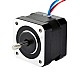 이중 샤프트 Nema 17 양극 1.8deg 26Ncm(36.82oz.in) 0.4A 42x34mm 4 전선