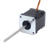 Nema 17 고온 스테퍼 모터 55Ncm (77.93oz.in) 80mm D형 샤프트 Φ5mm 절연 등급 H 180C - 17HS19-2504S-H-V5 | StepperOnline