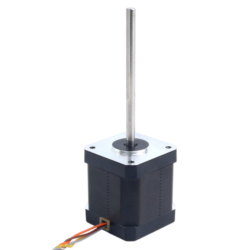 Nema 17 고온 스테퍼 모터 55Ncm (77.93oz.in) 80mm D형 샤프트 Φ5mm 절연 등급 H 180C - 17HS19-2504S-H-V5 | StepperOnline