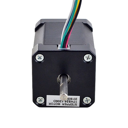 이중 샤프트 Nema 17 양극 1.8deg 65Ncm(92oz.in) 1.2A 42x42x60mm 6 전선