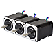 3PCS Nema 17 바이폴라 1.8deg 65Ncm(92oz.in) 2.1A 42x42x60mm 4 전선