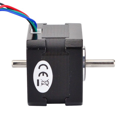 이중 샤프트 Nema 17 양극 1.8deg 26Ncm(36.82oz.in) 0.4A 42x34mm 4 전선