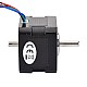 이중 샤프트 Nema 17 양극 1.8deg 26Ncm(36.82oz.in) 0.4A 42x34mm 4 전선
