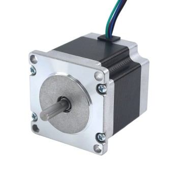 E 시리즈 Nema 23 스테퍼 모터 바이폴라 1.8deg 1.24Nm(175.6oz.in) 2.8A 57x57x54mm 4 전선