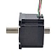 이중 샤프트 Nema 23 중공 샤프트 스테퍼 모터 바이폴라 0.78Nm(110.5oz.in) 2.0A 57x57x45mm 이중 샤프트 Nema 23 중공 샤프트 스테퍼 모터 바이폴라 0.78Nm(110.5oz.in) 2.0A 57x57x45mm