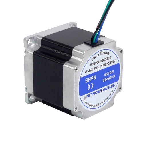 Nema 23 바이폴라 1.26Nm(178.4oz.in) 2.8A 57x56mm 4 와이어 Φ6mm 샤프트