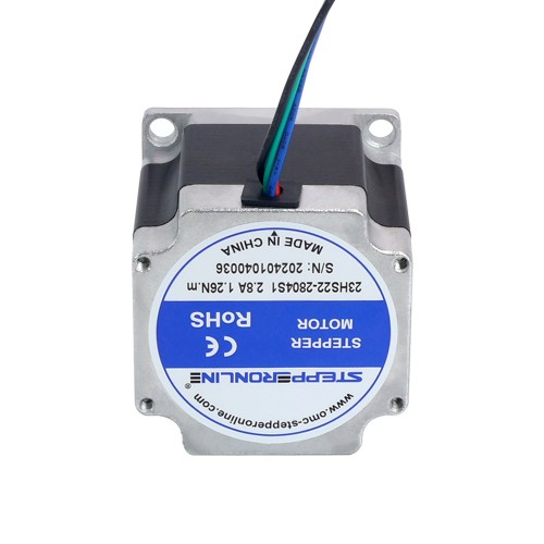 Nema 23 바이폴라 1.26Nm(178.4oz.in) 2.8A 57x56mm 4 와이어 Φ6mm 샤프트