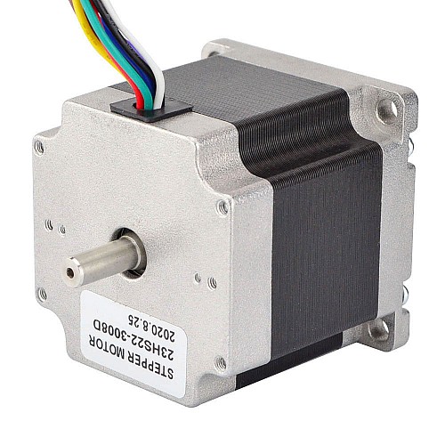 이중 샤프트 Nema 23 유니/바이폴라 1.8deg 1.26Nm(178.4oz.in) 3A 57x56mm 8 전선