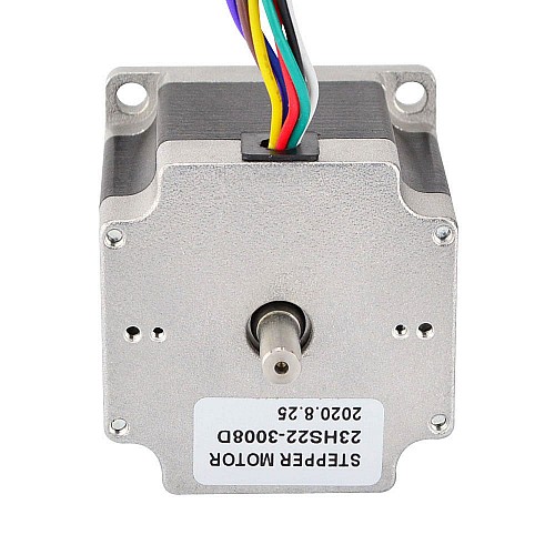 이중 샤프트 Nema 23 유니/바이폴라 1.8deg 1.26Nm(178.4oz.in) 3A 57x56mm 8 전선