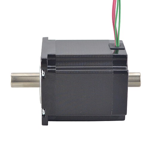 이중 샤프트 Nema 23 중공 샤프트 스테퍼 모터 바이폴라 1.45Nm(205.38oz.in) 2.0A 57x57x65mm