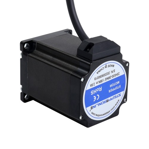 Nema 23 양극 1.8deg 1.85Nm(261.98oz.in) 2.8A 57x57x76mm 4선
