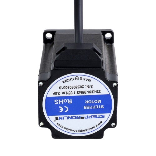 Nema 23 양극 1.8deg 1.85Nm(261.98oz.in) 2.8A 57x57x76mm 4선
